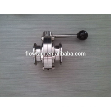 1 1/2" stainless steel sanitary butterfly valve